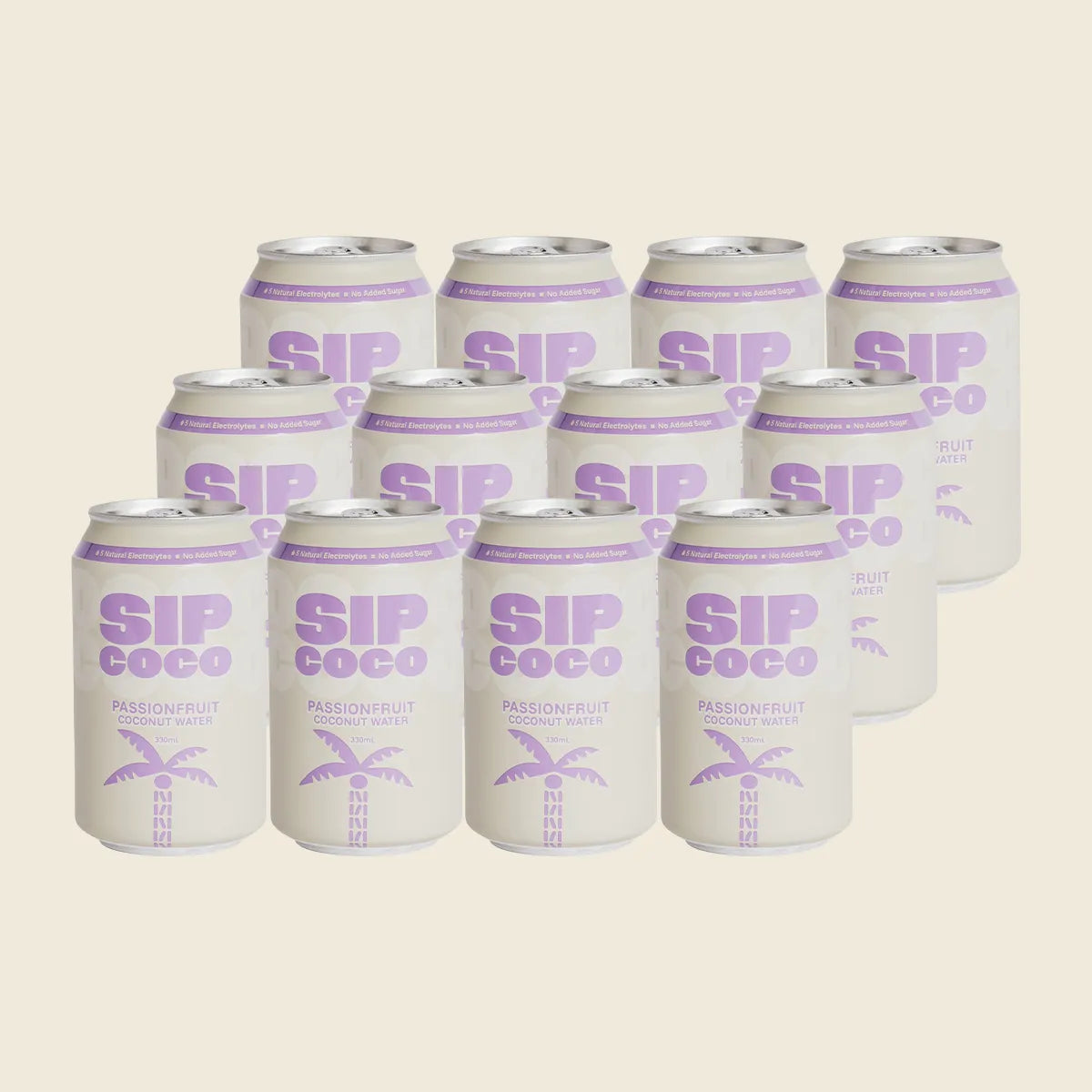 Passionfruit Coconut Water Can 12x330ml