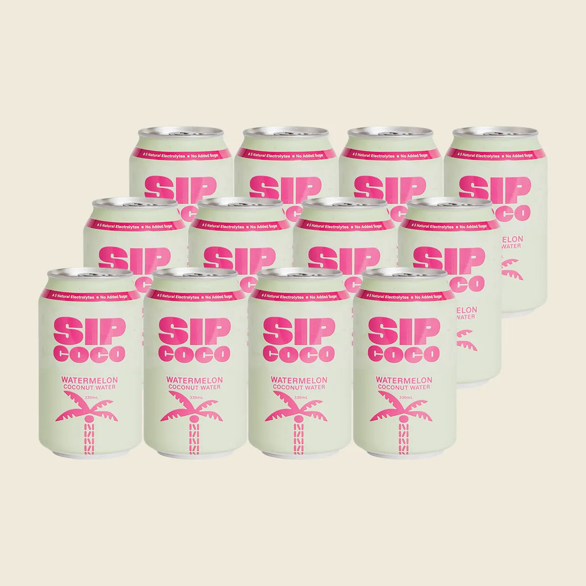 Watermelon Coconut Water Can 12x330ml