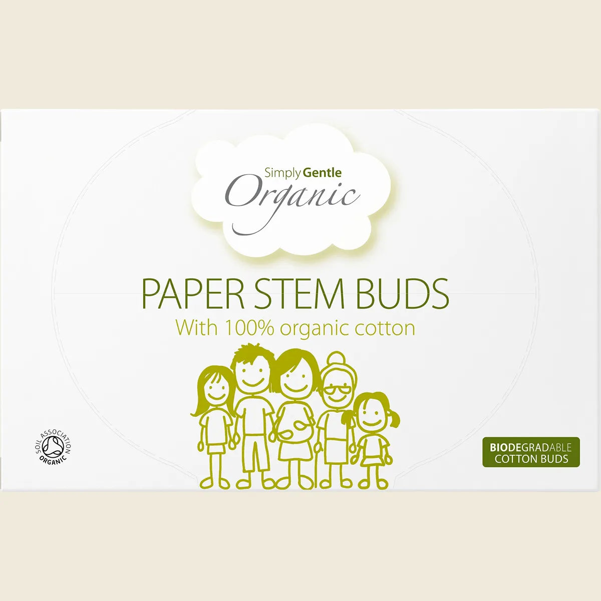 Paper Stem Buds 100% Organic Cotton Tips 200pk