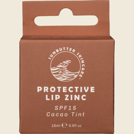 Sunbutter Skincare Protective Lip Zinc Cacao Tint Spf 15 15ml