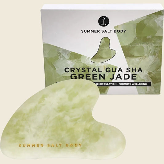 Crystal Gua Sha Green Jade