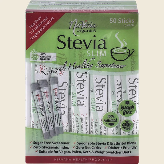 Stevia & Erythritol Sweetener Stevia Slim Sticks 50x2g