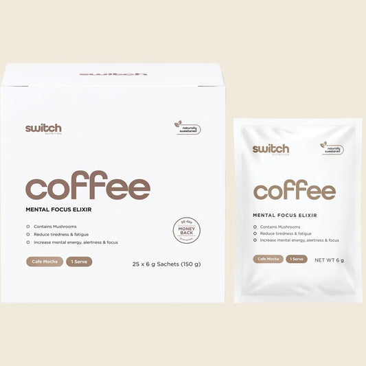 Switch Nutrition Coffee Mental Focus Elixir Cafe Mocha 25pk