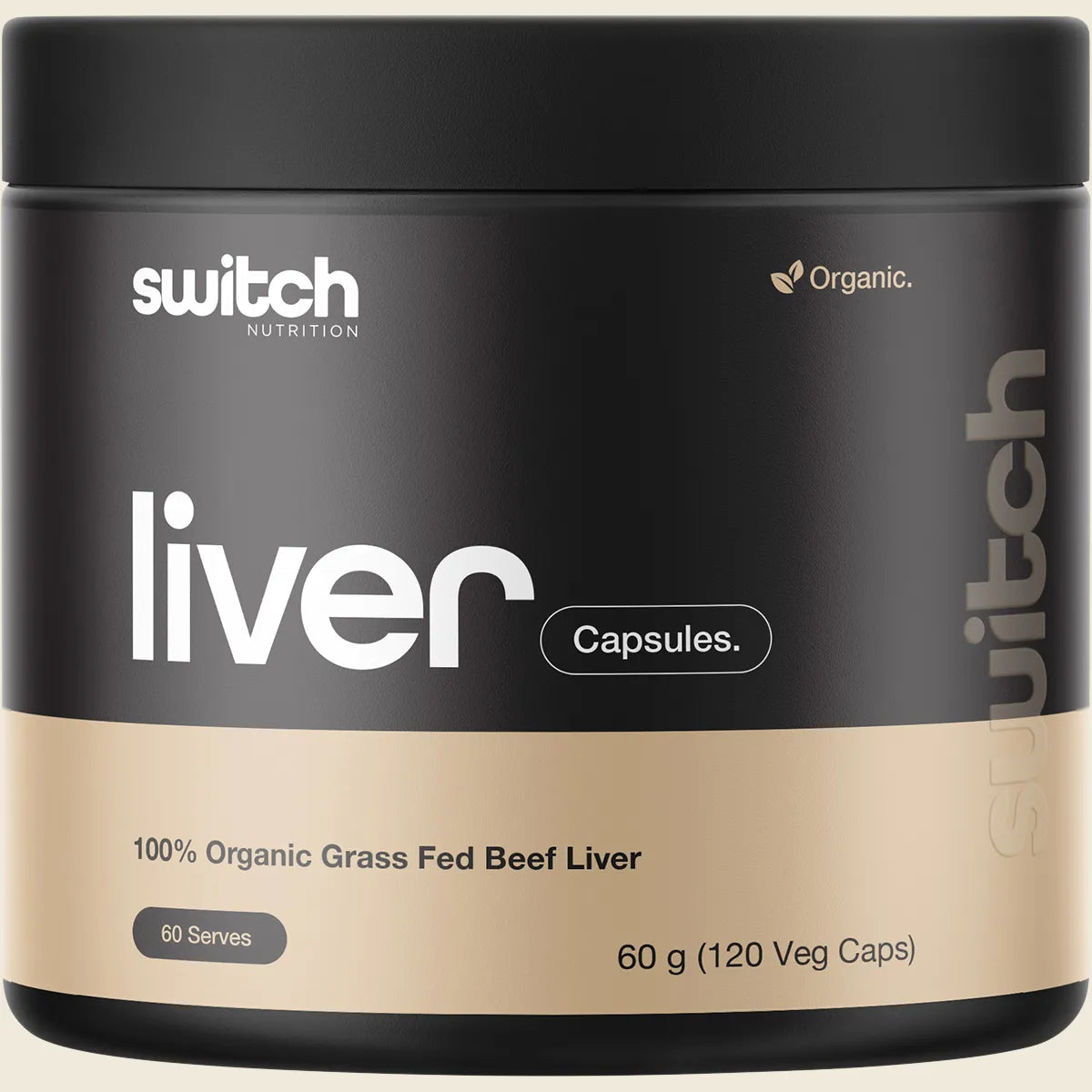 Beef Liver 100% Organic Grass Fed 120 Caps
