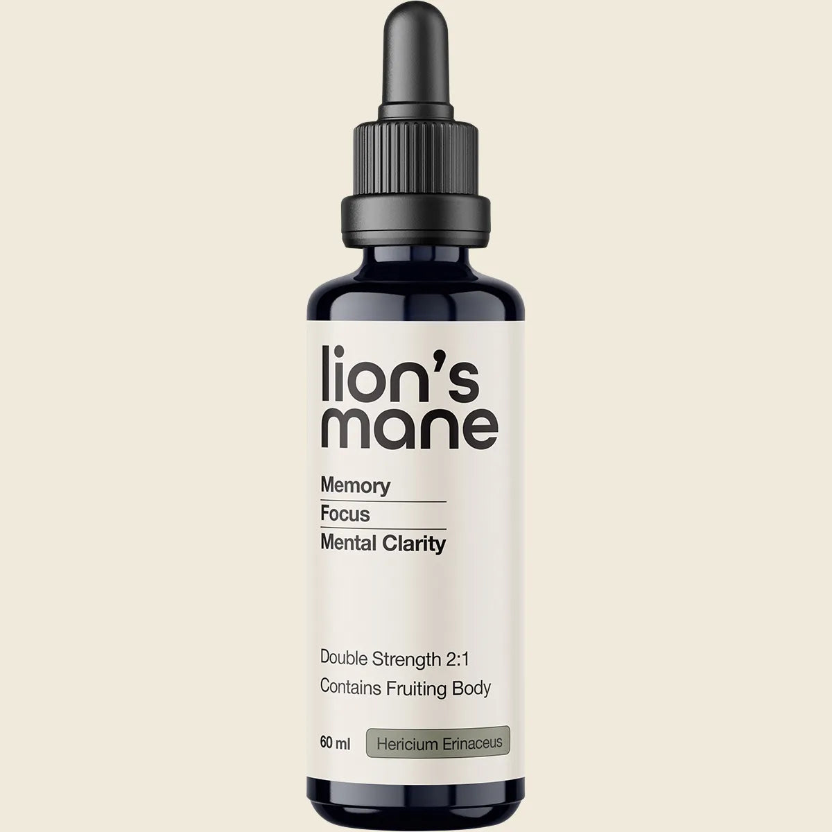 Lion's Mane Double Strength 2:1 Mushroom Liquid Extract 60ml