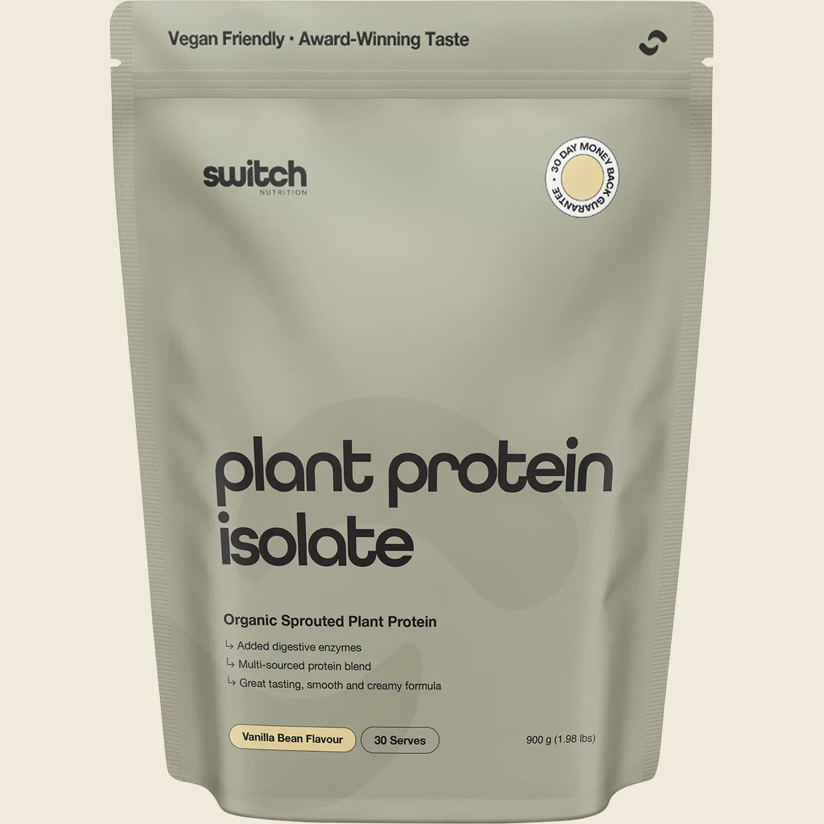 Protein Organic Sprouted Plant Vanilla Bean 900g