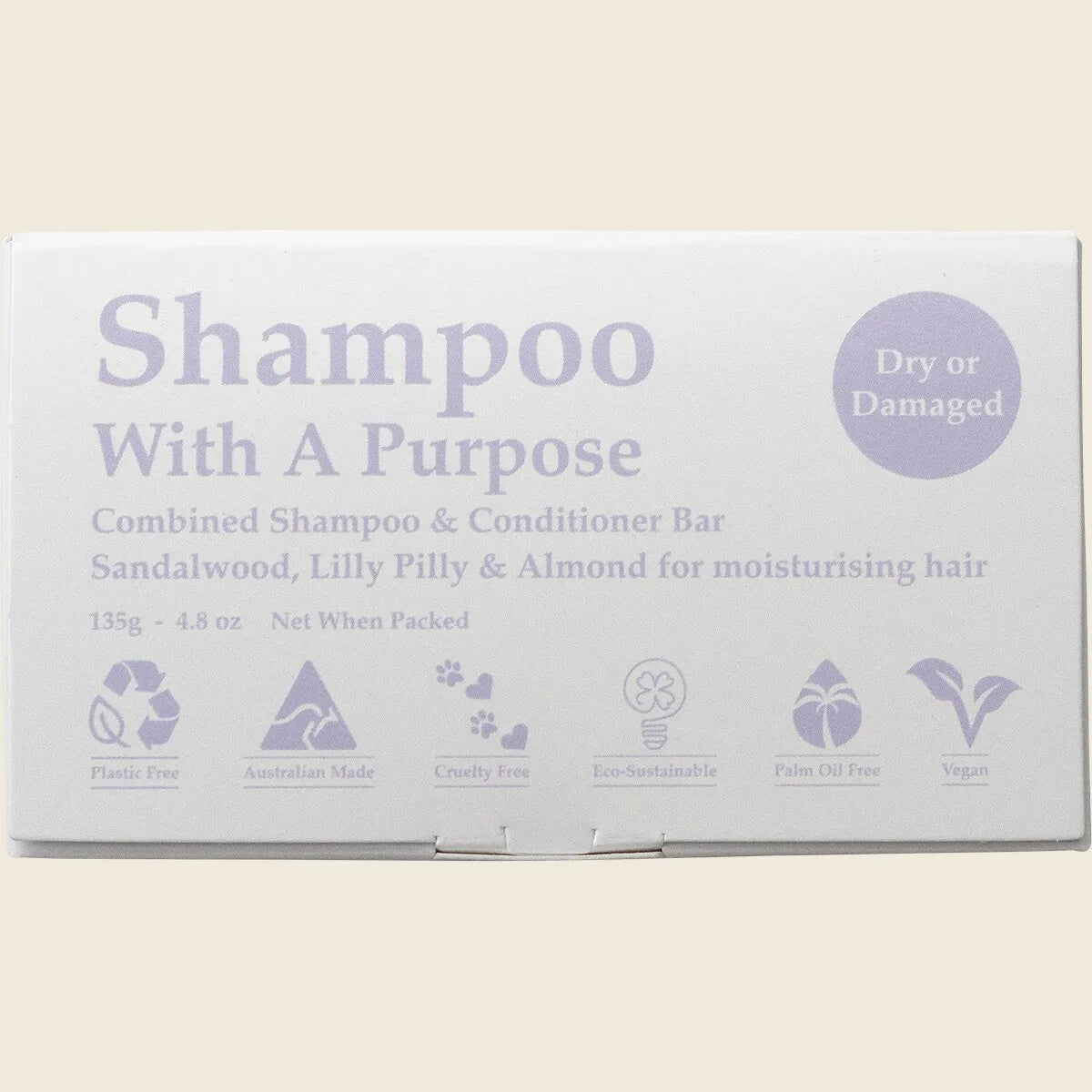 Shampoo & Conditioner Bar Dry or Damaged Hair 135g