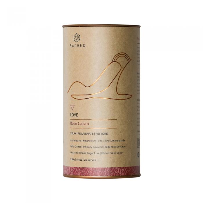 Sacred Taste Organic Drinking Cacao (rose Cacao) Love 250g