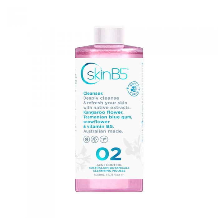Skinb5 Acne Control Australian Botanicals Cleansing Mousse 500ml