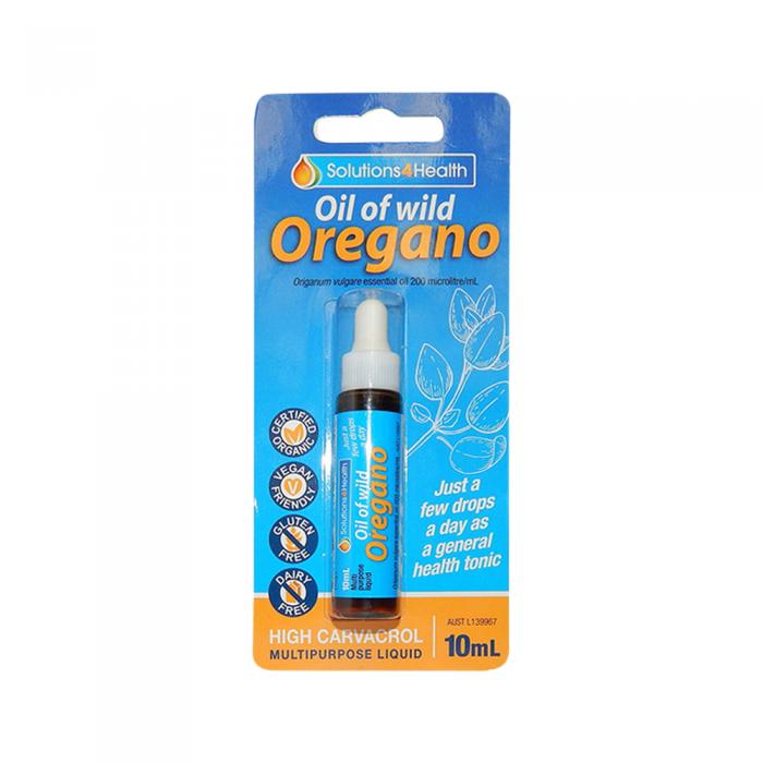 Solutions 4 Health Organic Oil Of Wild Oregano 10ml