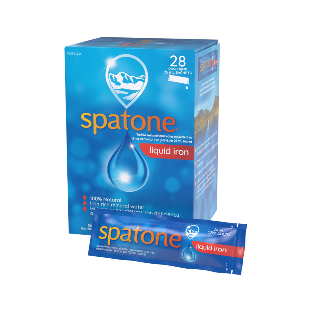 Spatone Liquid Iron Supplement Sachets 25ml X 28 Pack