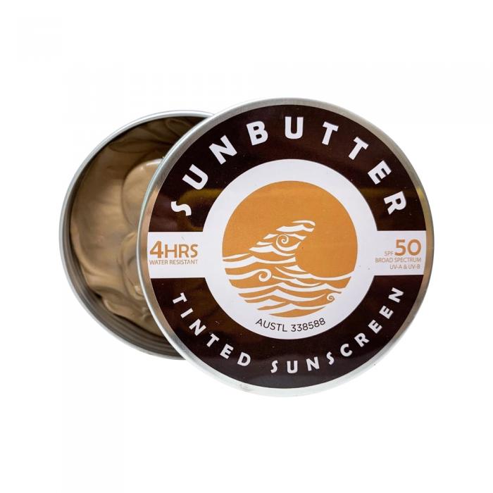Sunbutter Skincare Tinted Sunscreen Spf 50 Tin 100g