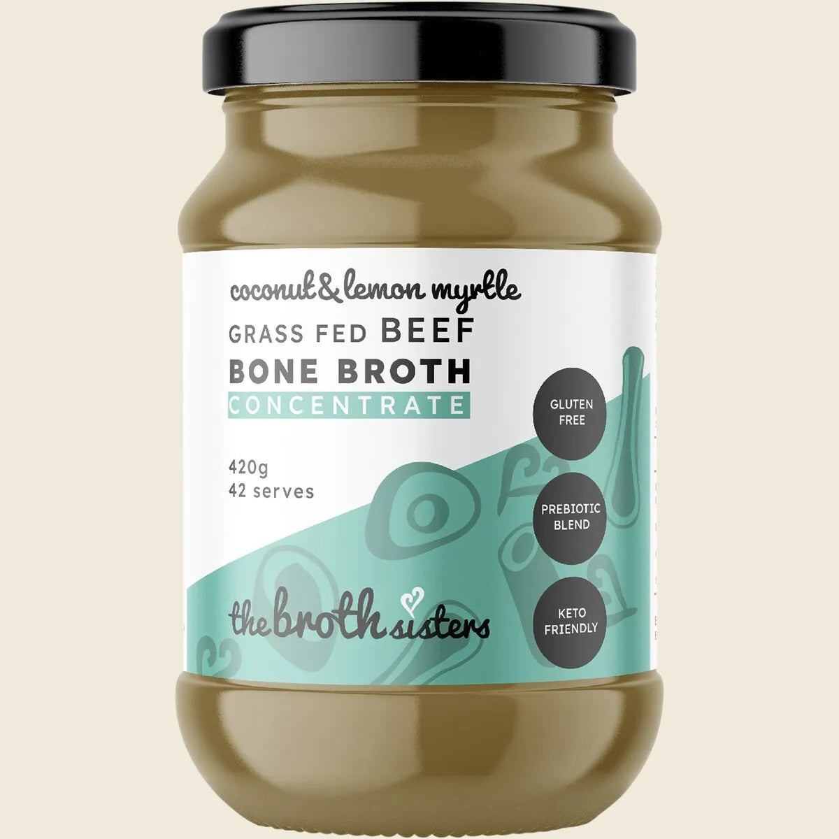 Beef Bone Broth Concentrate Coconut & Lemon Myrtle 420g