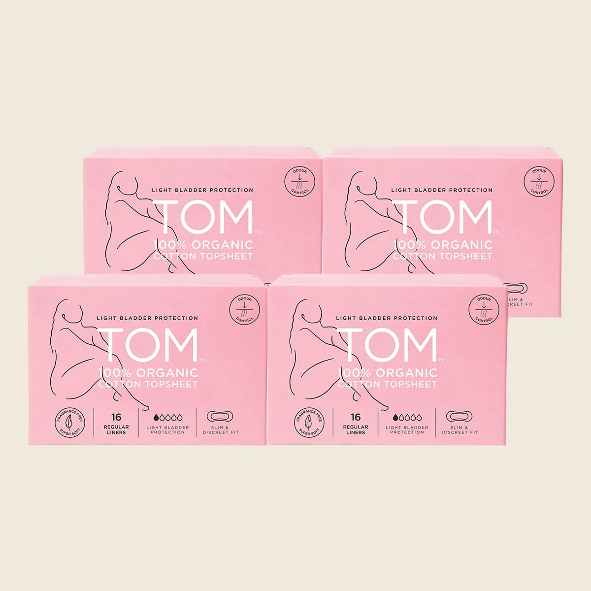Liners Light Bladder Protection Regular 4x16pk
