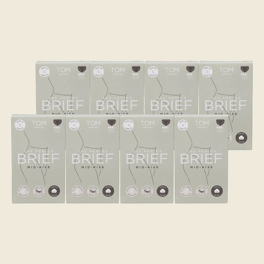 The Period Brief Mid Rise Black Small x8