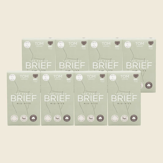 The Period Brief Mid Rise Black Large x8