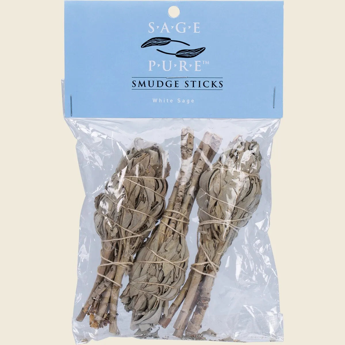 Sage Pure Smudge Stick White Sage Small 8cm 3pk