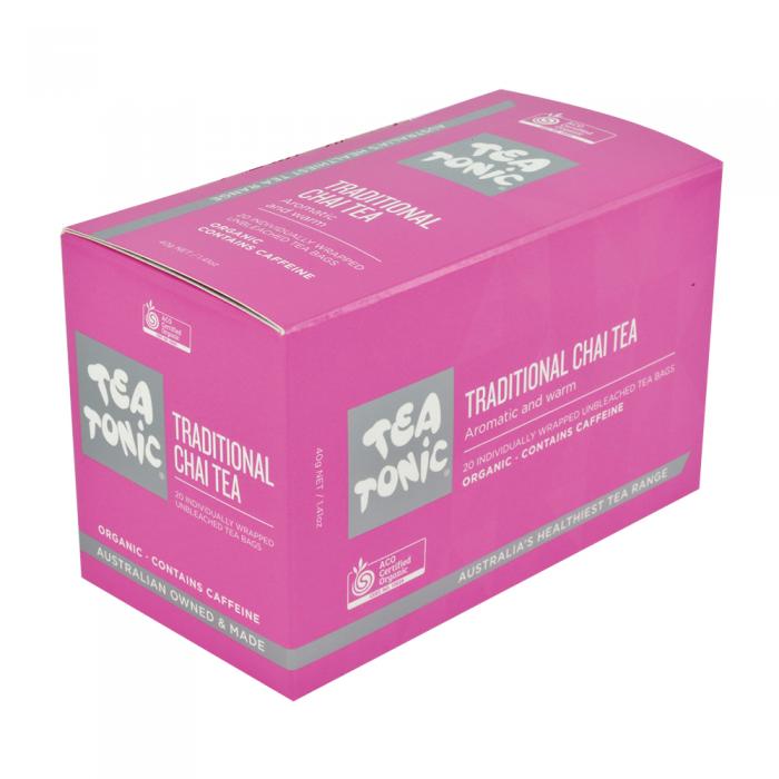 Tea Tonic Organic Traditional Chai Tea X 20 Tea Bags