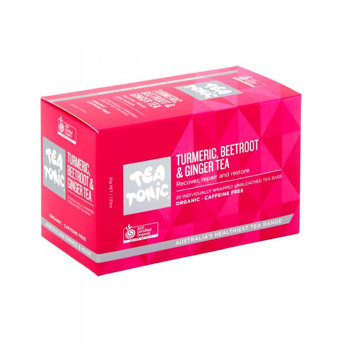 Tea Tonic Organic Turmeric Beetroot & Ginger Tea X 20 Tea Bags
