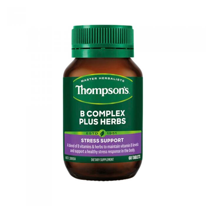 Thompsons B Complex Plus Herbs 60t