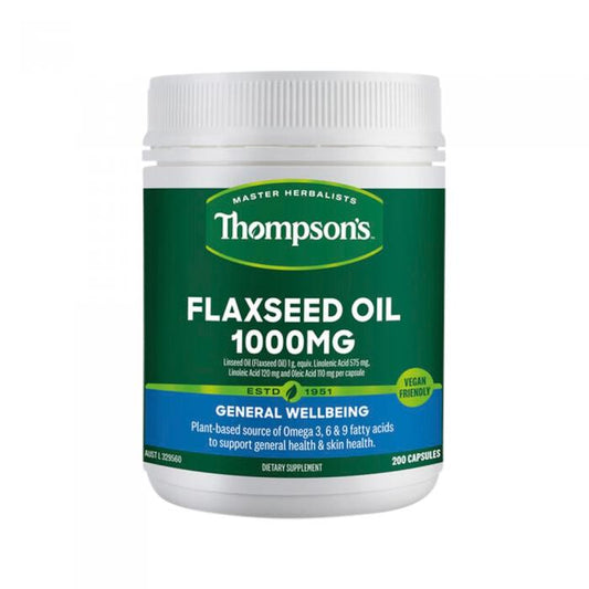 Thompsons Flaxseed Oil 1000mg 200c