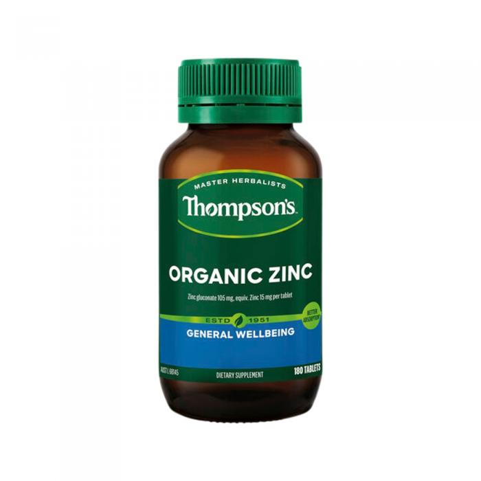 Thompsons Organic Zinc 180t