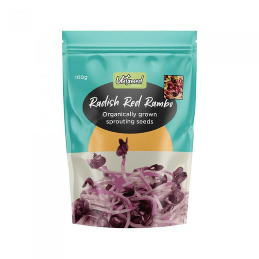 Untamed Health Earth-friendly Sprouting Seeds Red Radish Rambo 100g