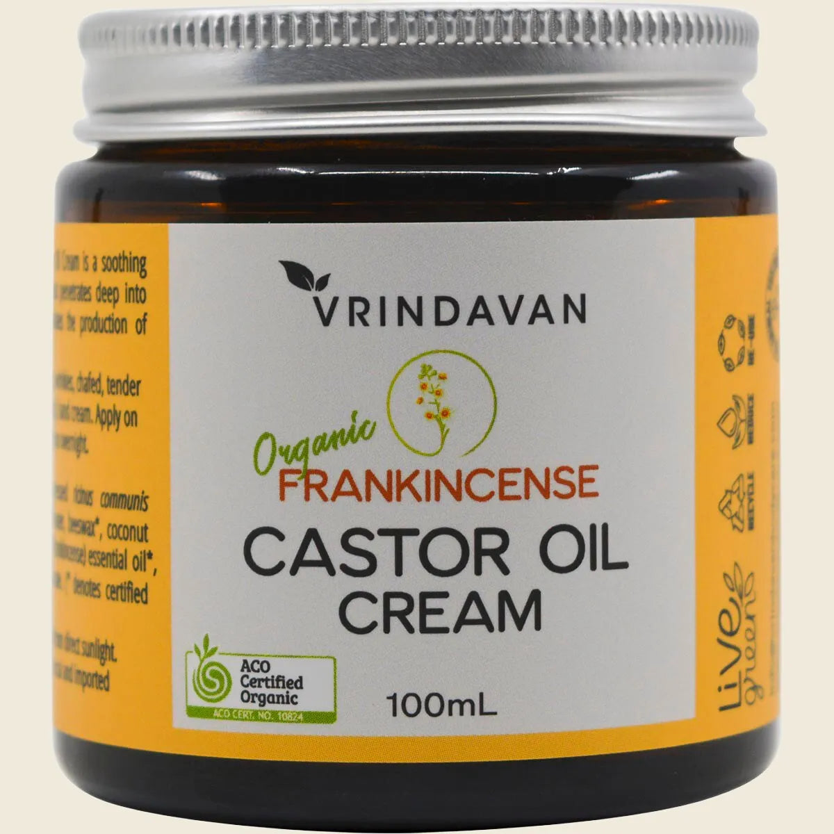 Castor Oil Cream Frankincense 100ml