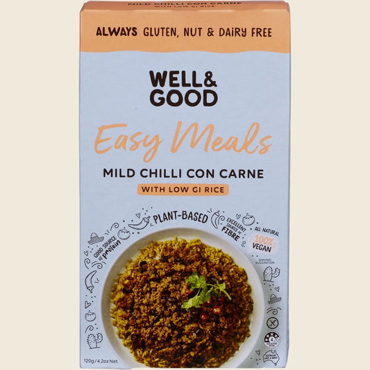 Mild Chilli Con Carne with Low GI Rice 120g