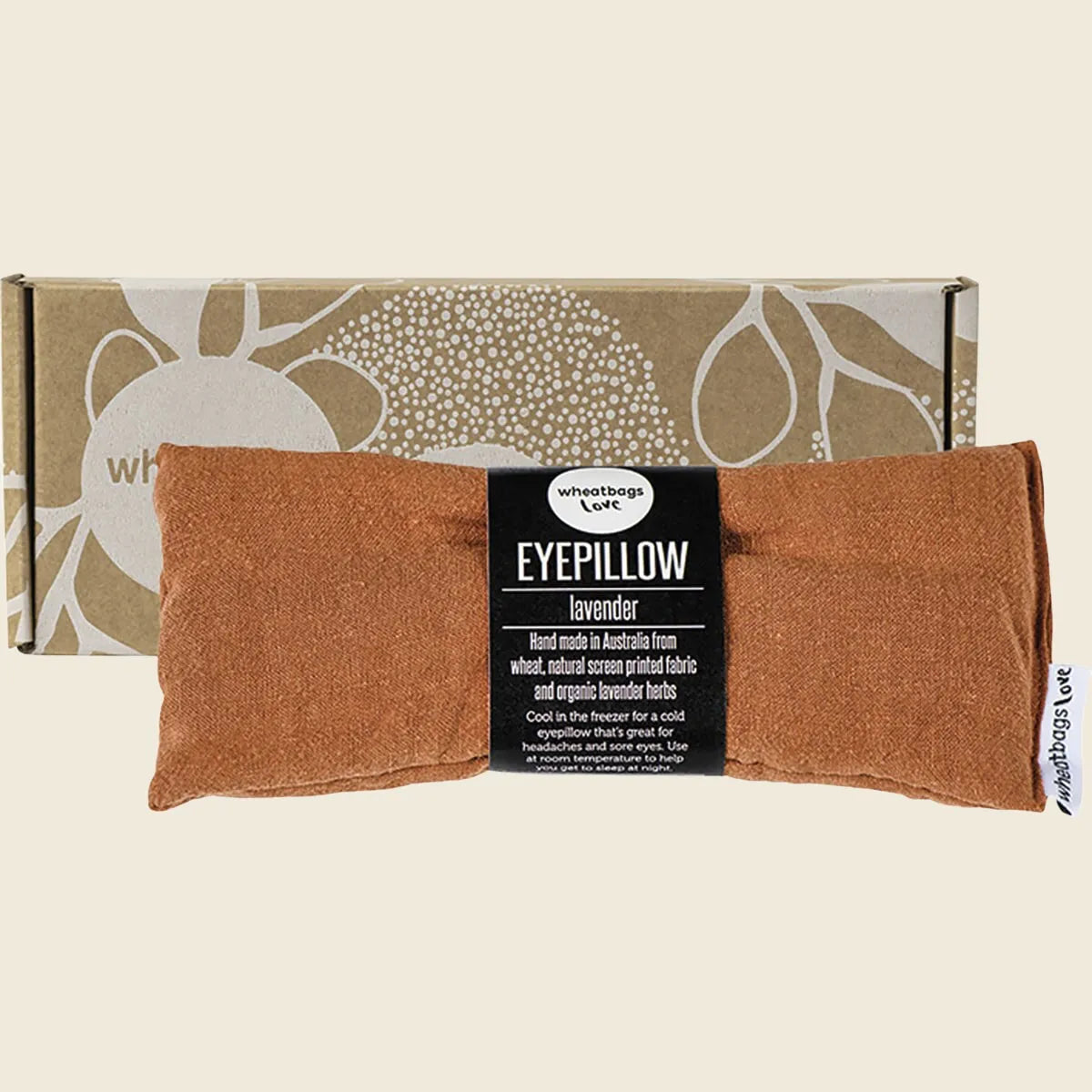 Eyepillow Luxe Linen Copper Lavender Scented