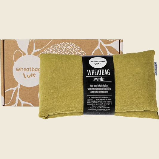 Wheatbag Luxe Linen Pistachio Lavender Scented