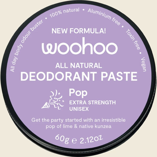 Woohoo Deodorant Paste Pop (extra Strength) Tin 60g