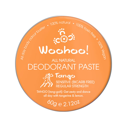Woohoo Deodorant Paste Tango (sensitive Bicarb Free) Tin 60g