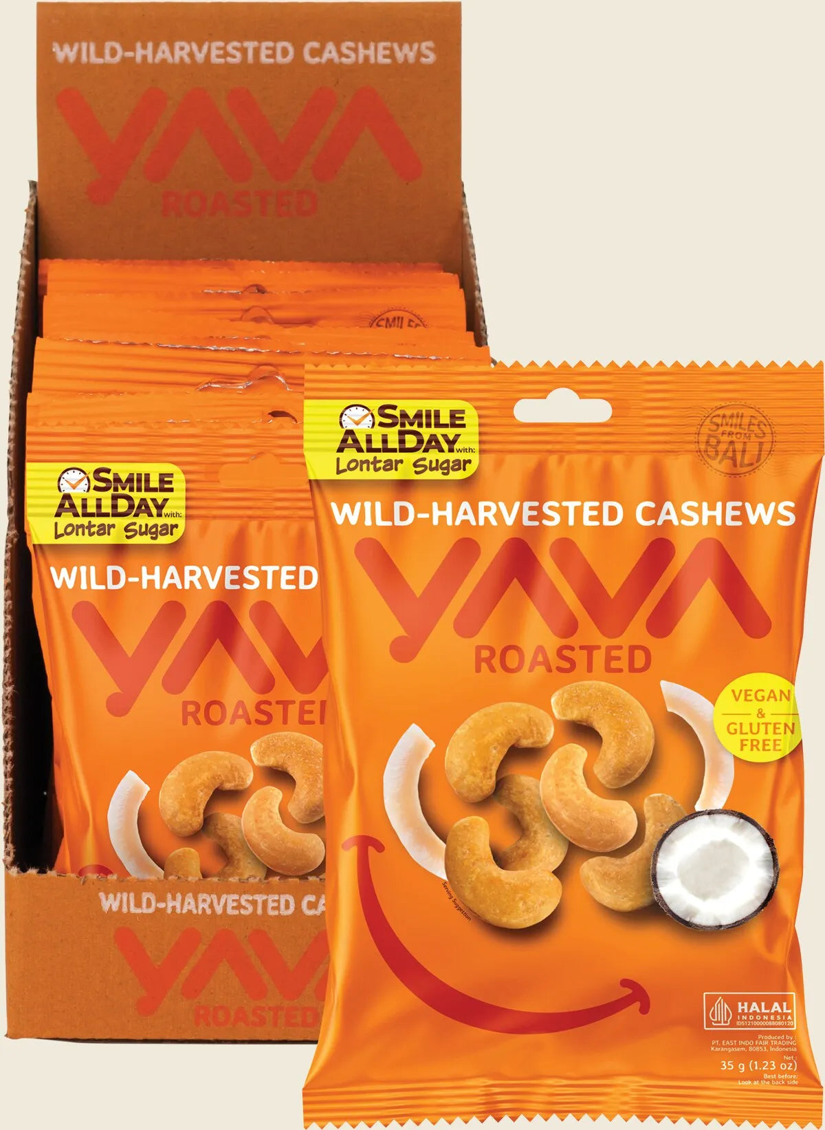 Wild-Harvested Cashews Roasted 10x35g