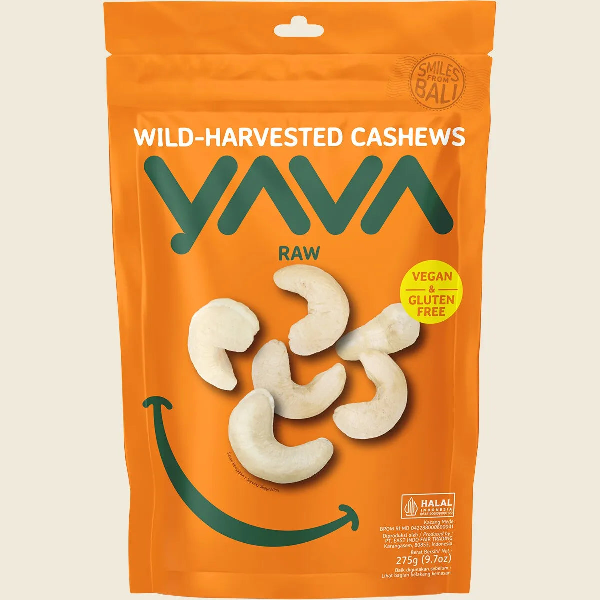 Wild-Harvested Cashews Raw 275g