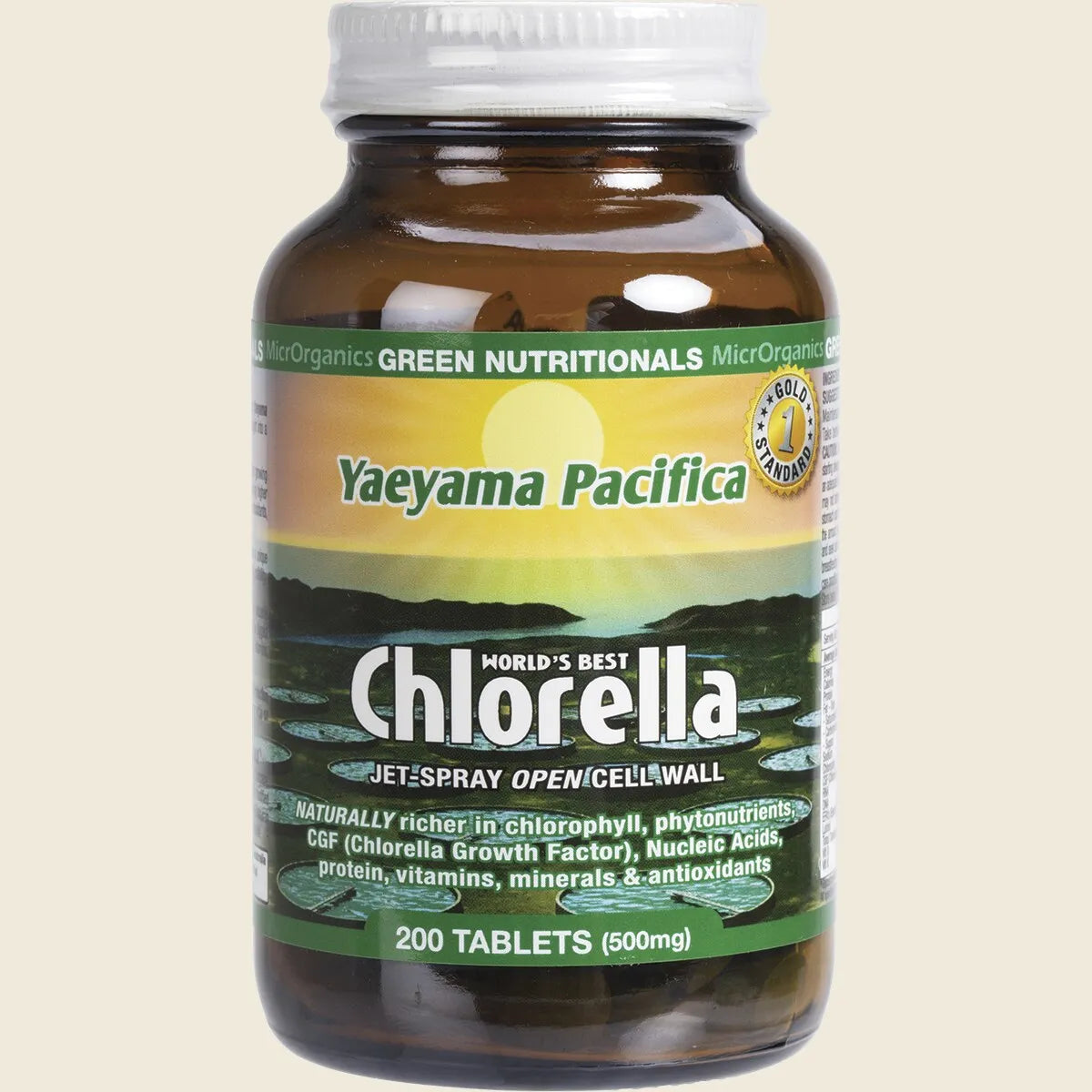 Yaeyama Pacifica Chlorella Tablets 500mg 200 Tabs
