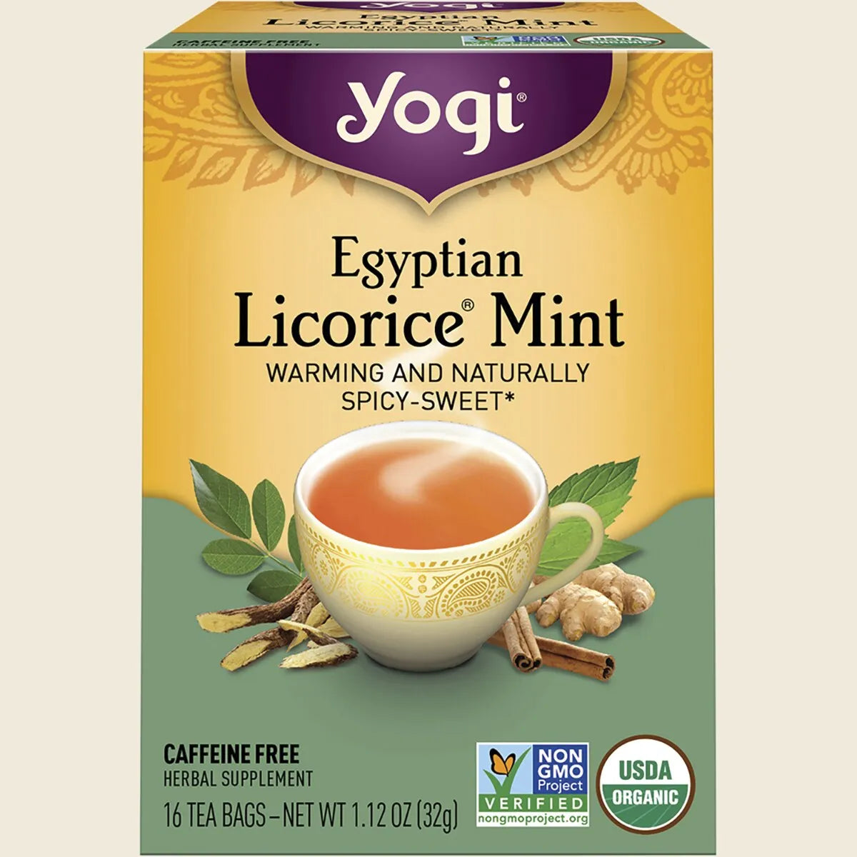 Herbal Tea Bags Egyptian Licorice Mint 16pk
