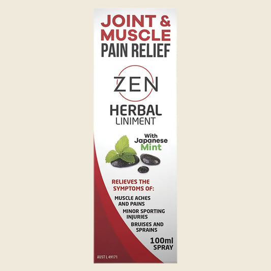 Zen Therapeutics Herbal Liniment (joint & Muscle Pain Relief) Spray 100ml