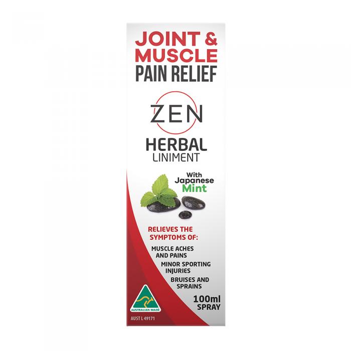 Zen Therapeutics Herbal Liniment (joint & Muscle Pain Relief) Spray 100ml