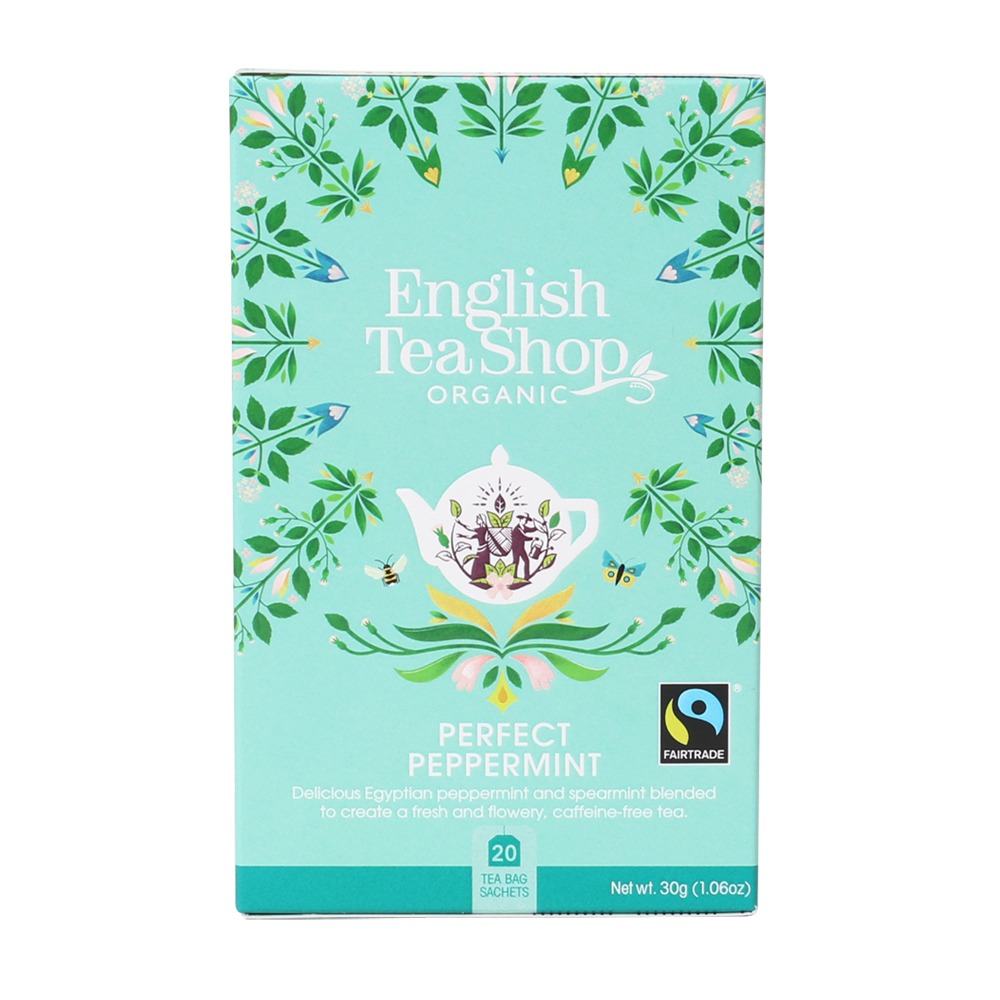 ENGLISH TEA SHOP Organic Peppermint Teabags 6x20pc