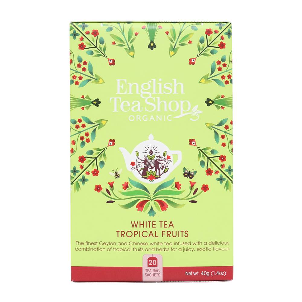 English Tea Shop Organic White Tea Tropical Fruits 6x20pc