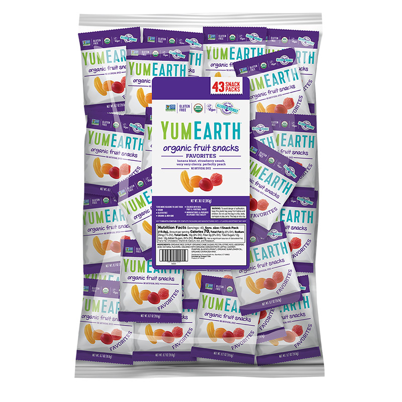 YUMEARTH Organic Fruit Snacks Refill Bag (43x19.8g)