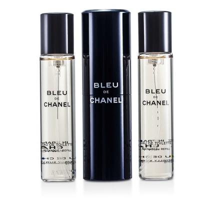 Bleu De Chanel Eau De Toilette Travel Spray & Two Refills 3x20ml/0.7oz