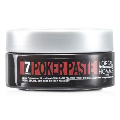 L'Oreal Professionnel Homme Poker Paste (Reworkable Compact Paste, Extreme Hold)(Random Packaging) 75ml/2.5oz