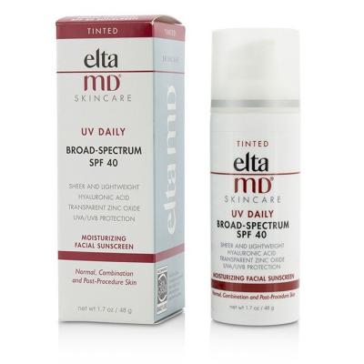 EltaMD UV Daily Moisturizing Facial Sunscreen SPF 40 - For Normal, Combination & Post-Procedure Skin - Tinted (Random Packaging) 48g/1.7oz