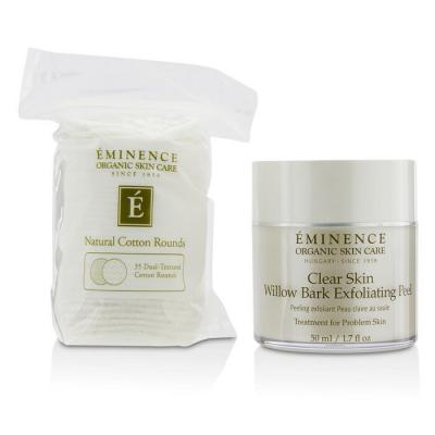 Eminence Clear Skin Willow Bark Exfoliating Peel (with 35 Dual-Textured Cotton Rounds) 50ml/1.7oz