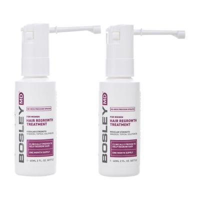 Bosley Womens Hair Regrowth Treatment Spray (Minoxidil Topical Solution 2%) 60ml x 2