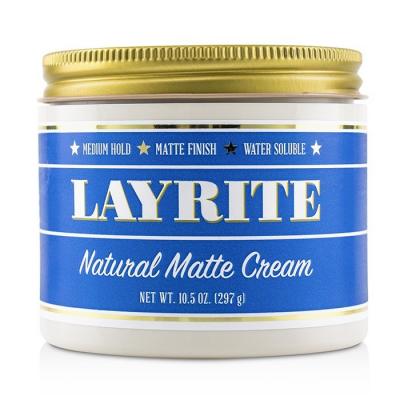 Layrite Natural Matte Cream (Medium Hold, Matte Finish, Water Soluble) 297g/10.5oz