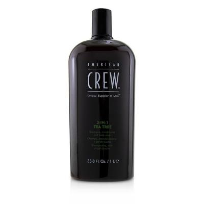 American Crew Men 3-IN-1 Tea Tree Shampoo, Conditioner and Body Wash 1000ml/33.8oz