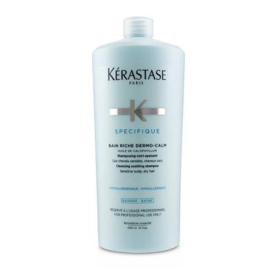 Kerastase Specifique Bain Riche Dermo-Calm Cleansing Soothing Shampoo (Sensitive Scalp, Dry Hair) 1000ml/34oz